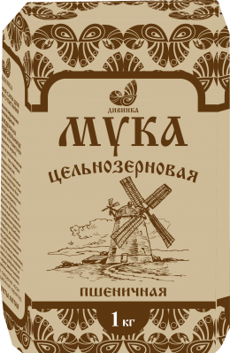 Мука цельнозерновая "Дивинка" пшеничная 1кг - вид 1 миниатюра
