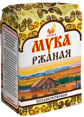 Мука цельнозерновая"Дивинка" ржаная 1кг - вид 1 миниатюра