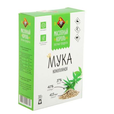 Конопляная мука "Масляный Король" 300г - вид 1 миниатюра